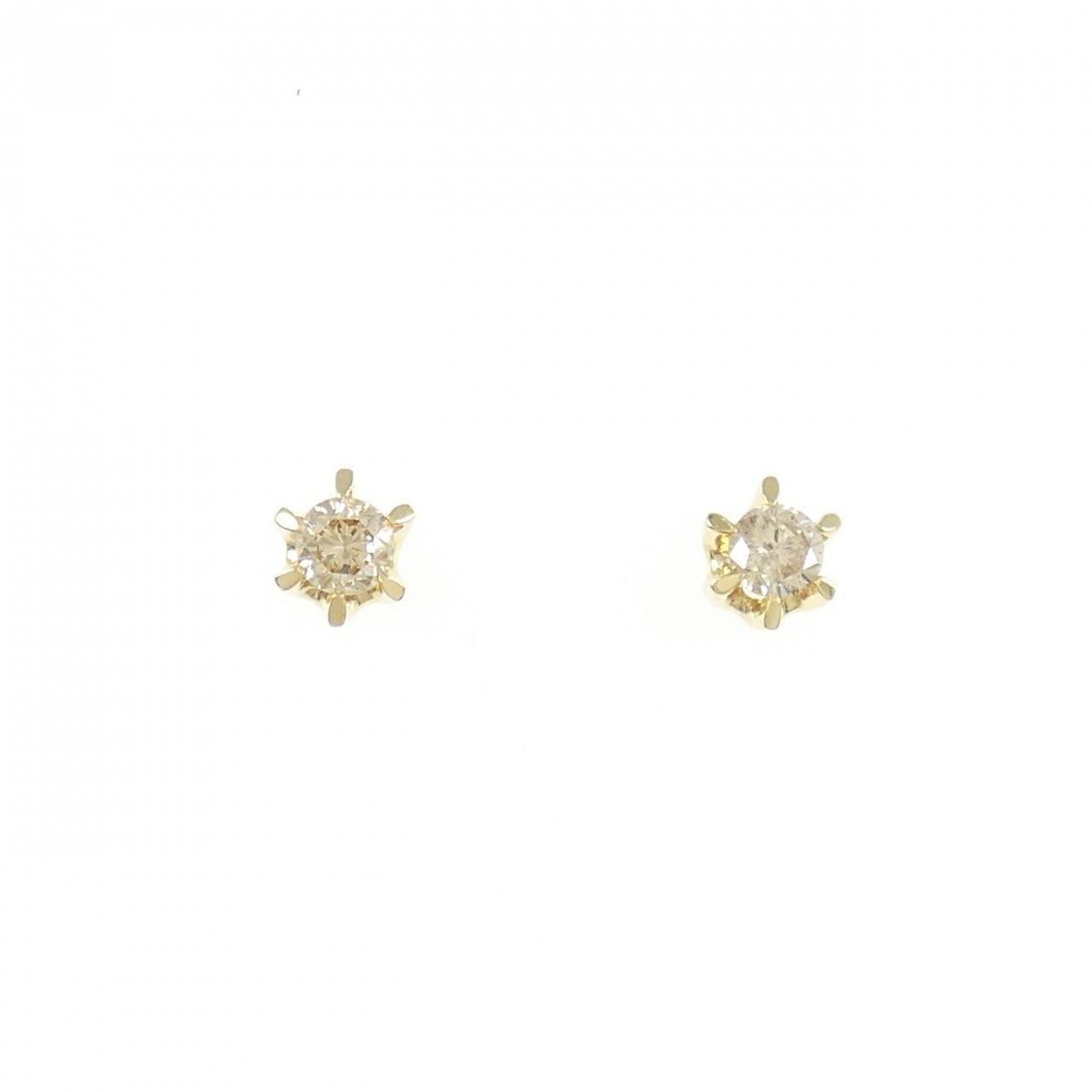 K18YG ダイヤモンド ピアス 0.30CT - メルカリ