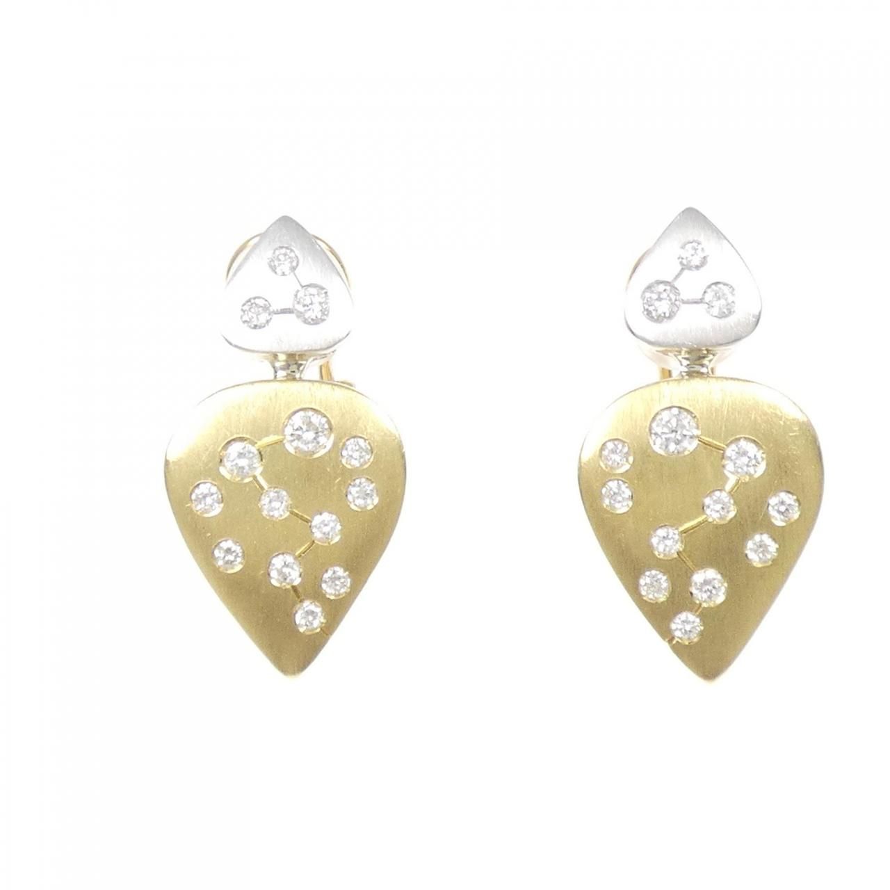 ヒサ ケンジ ダイヤモンド イヤリング 0 61 CT