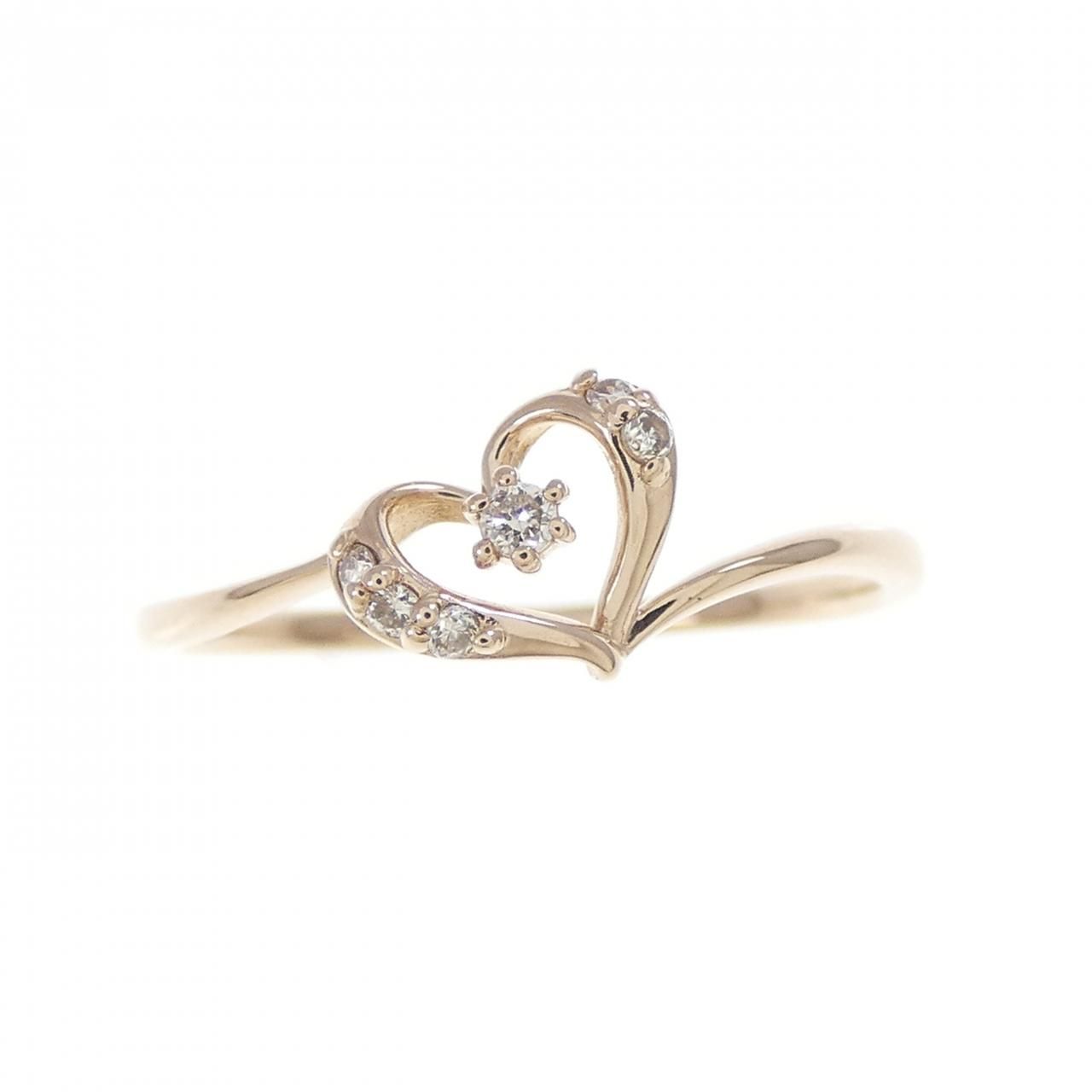 サマンサティアラ ハート ダイヤモンド リング 0.03 CT