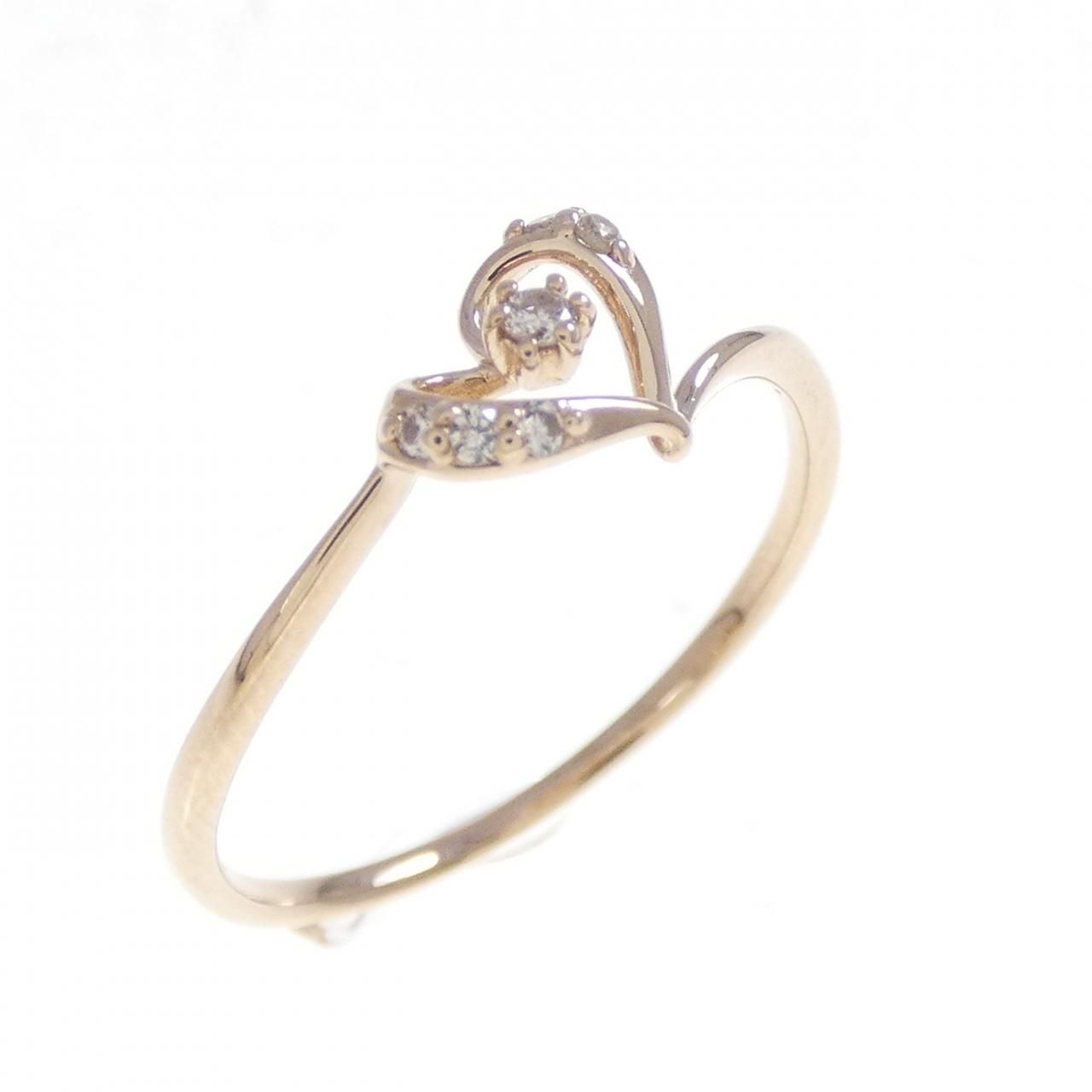 サマンサティアラ ハート ダイヤモンド リング 0.03 CT