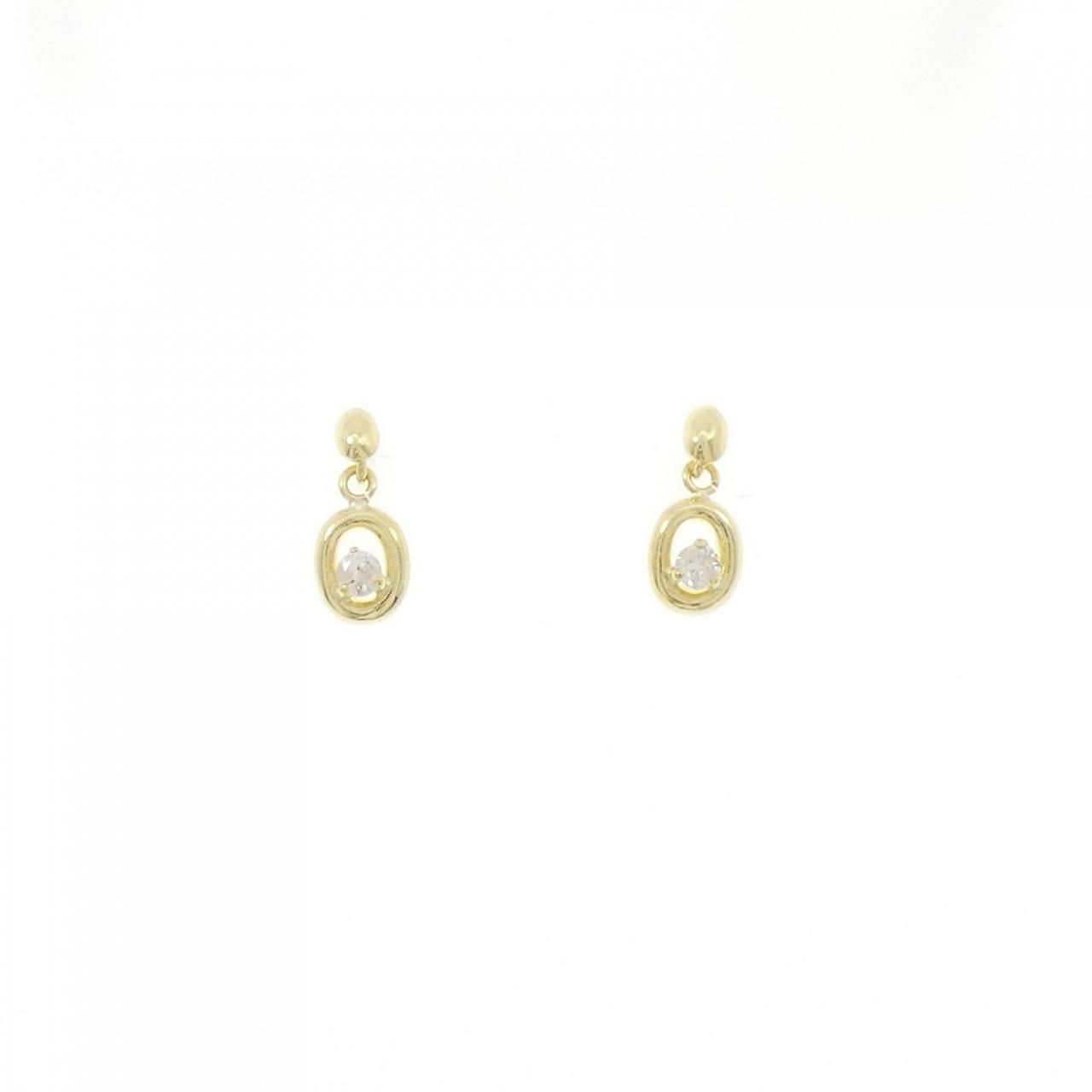 コレクション K18YG ダイヤモンド ピアス 0.04CT コメ兵｜K18PG/K18YG