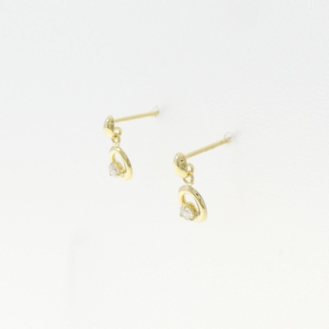 コレクション K18YG ダイヤモンド ピアス 0.04CT コメ兵｜K18PG/K18YG