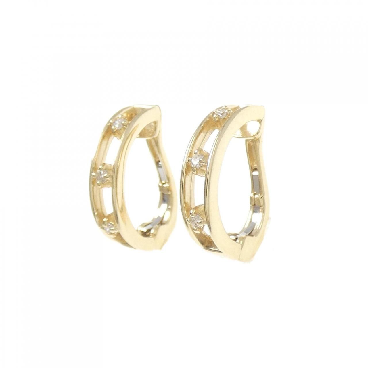 セイレーン アズーロ ダイヤモンド イヤリング 0.04 CT