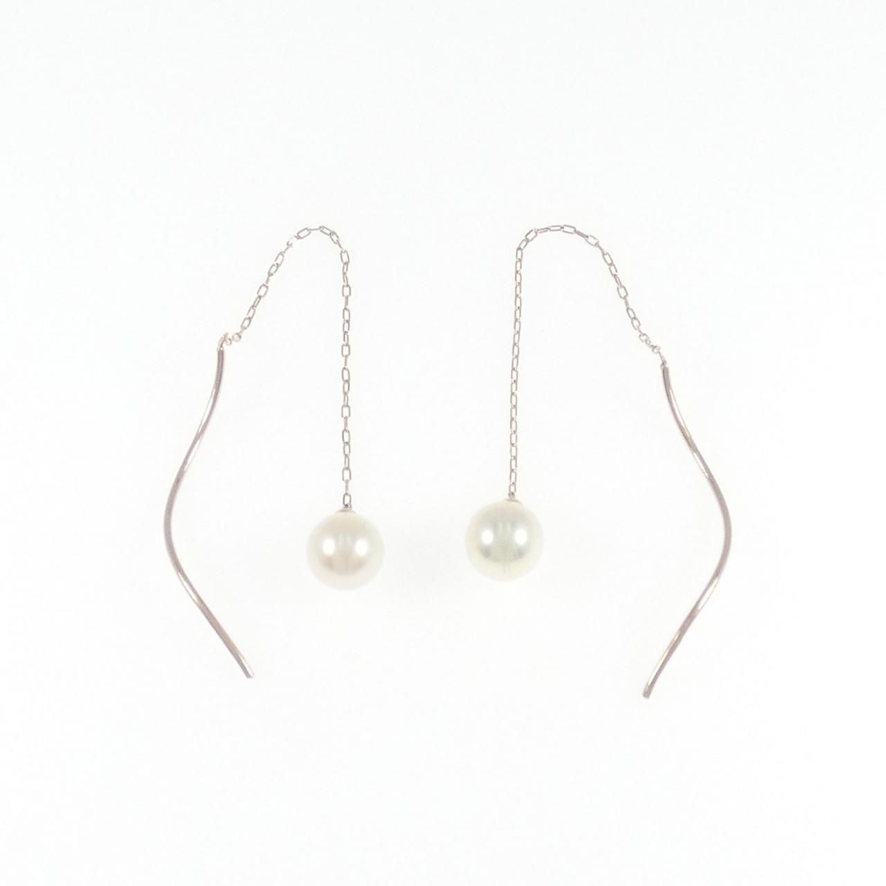 4゜C アコヤパール ピアス 6.4 mm