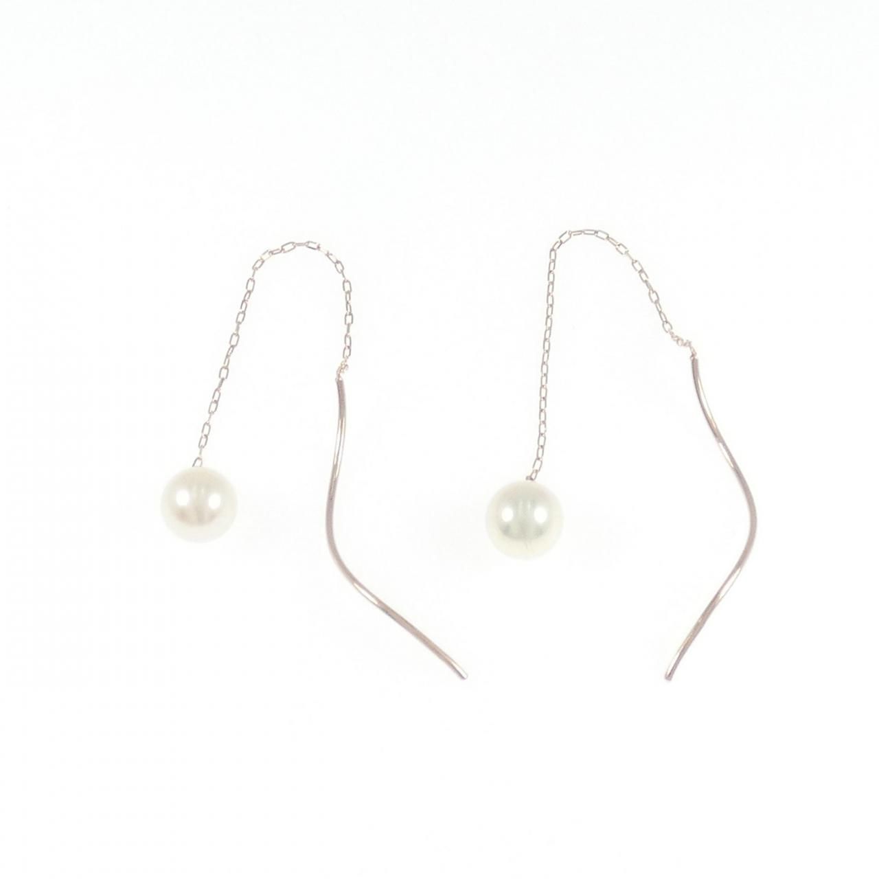 4゜C アコヤパール ピアス 6.4 mm