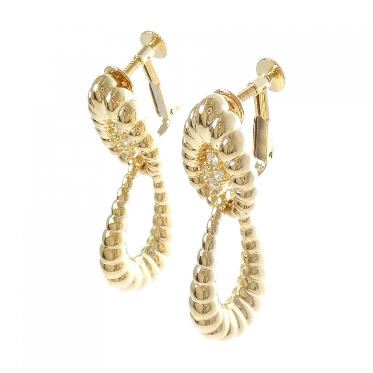 ジュネ ダイヤモンド イヤリング 0.27 CT