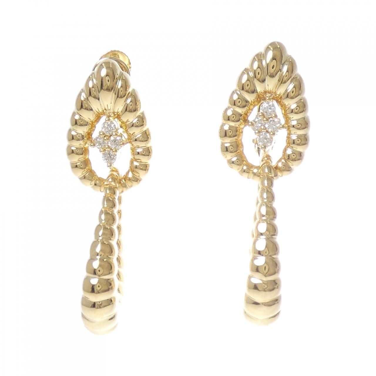 ジュネ ダイヤモンド イヤリング 0.27 CT