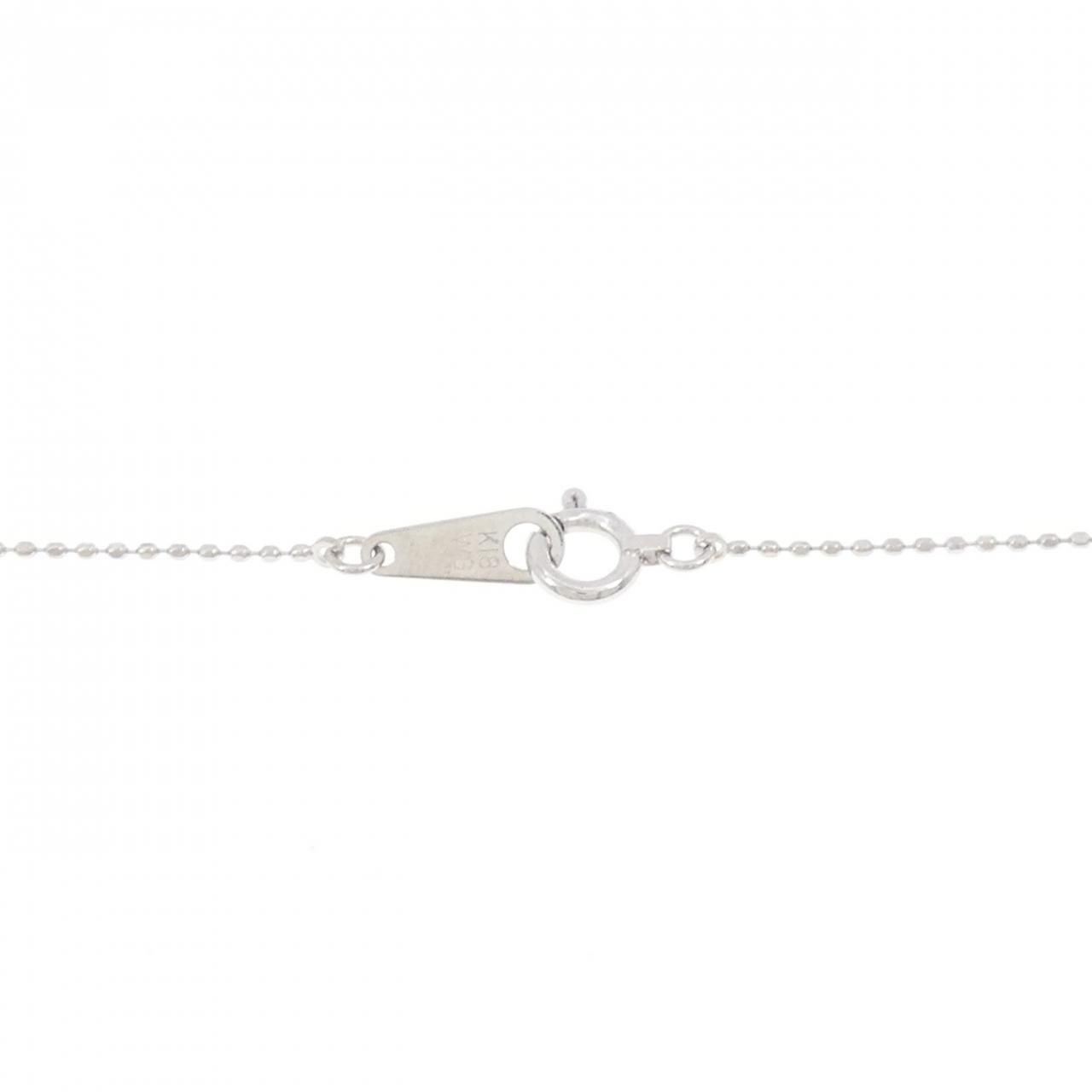 K18WG イニシャルS ダイヤモンド ネックレス - メルカリ