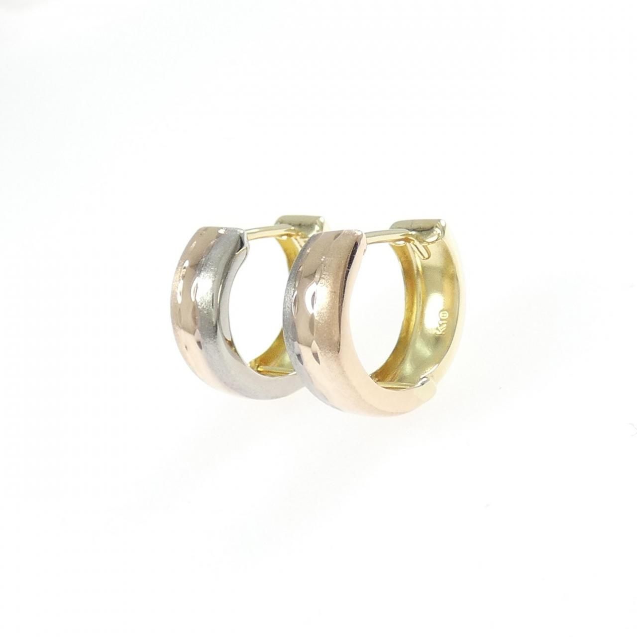 K 10スリー フープ ピアス