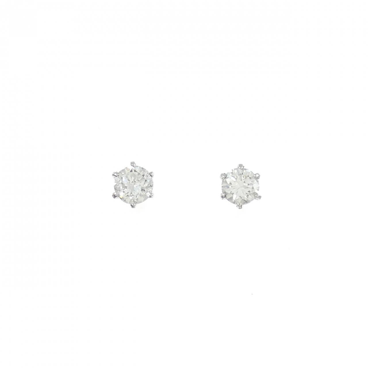 PT 900 ソリティア ダイヤモンド ピアス 0 22 CT