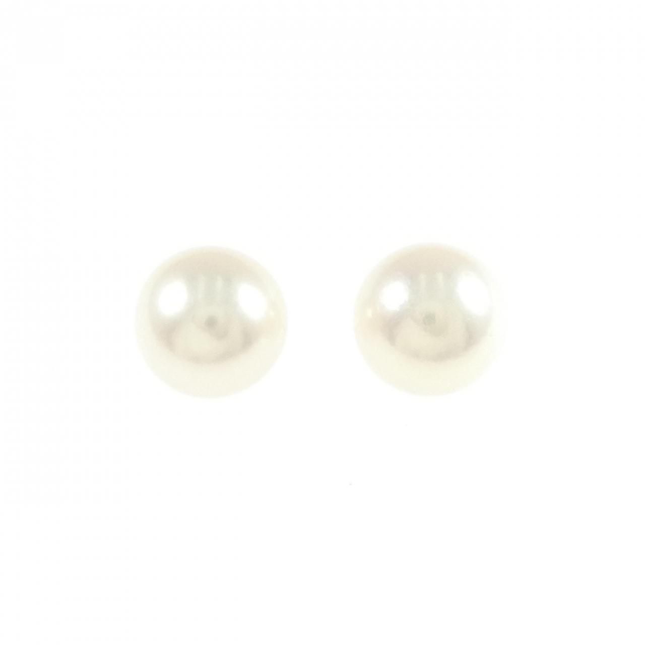 K 18 YG アコヤパール ピアス 8.5 mm