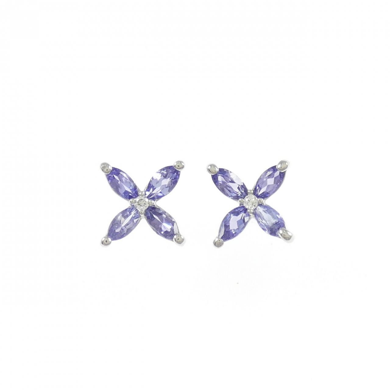 PT900 タンザナイト ピアス - メルカリ