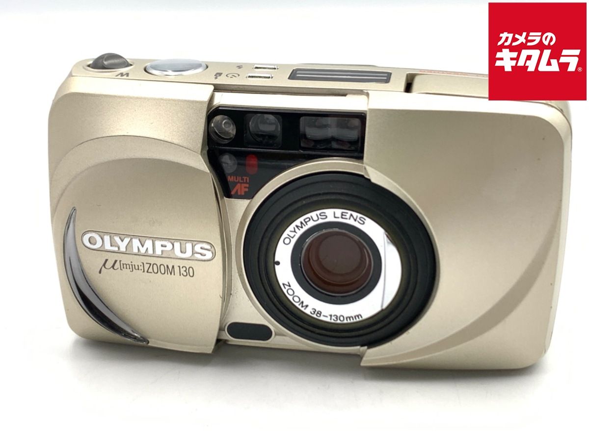 並品 オリンパス μZOOM 130 ミューズーム130 μ mju ZOOM シャンパンゴールド