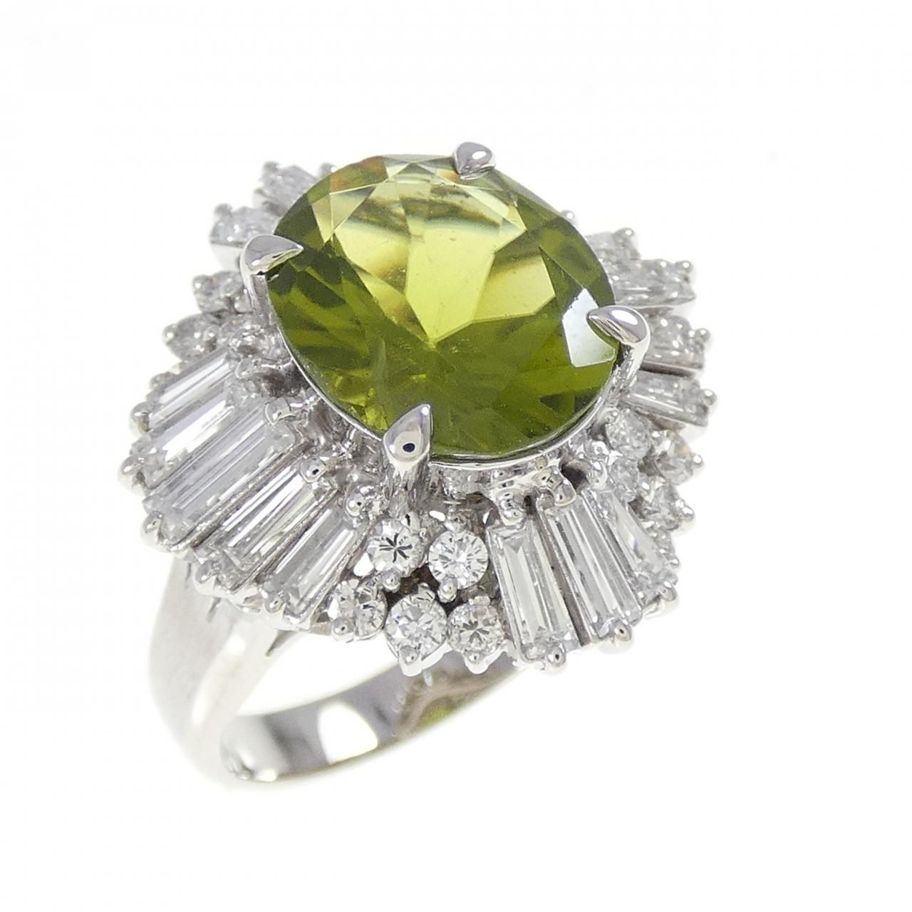 PT900 ペリドット リング - メルカリ