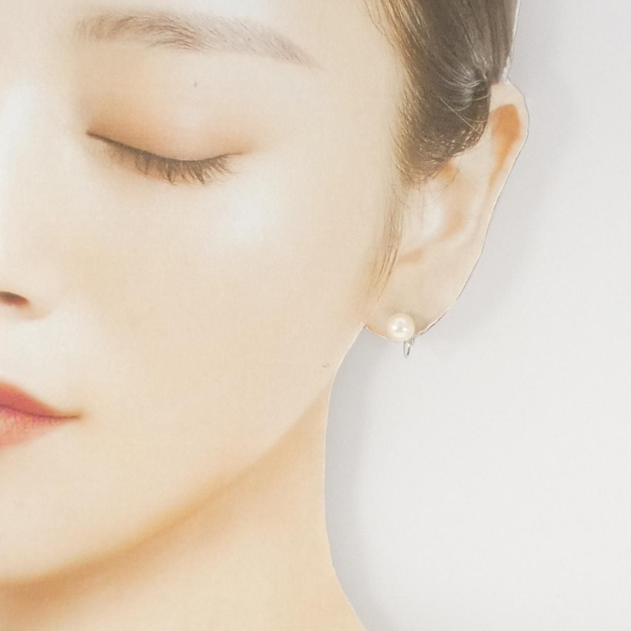  K 14 WG アコヤパール イヤリング 7.0 mm イヤリング アクセサリー