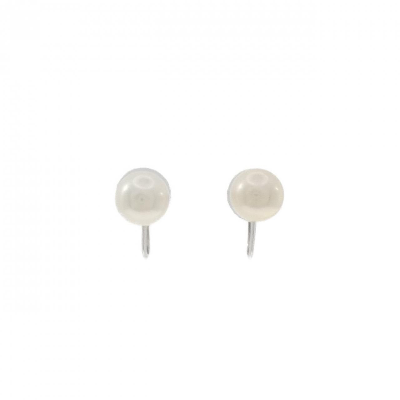 K 14 WG アコヤパール イヤリング 7 0 mm