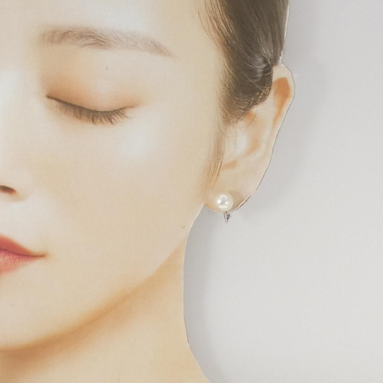  K 14 WG アコヤパール イヤリング 8.7 mm イヤリング アクセサリー