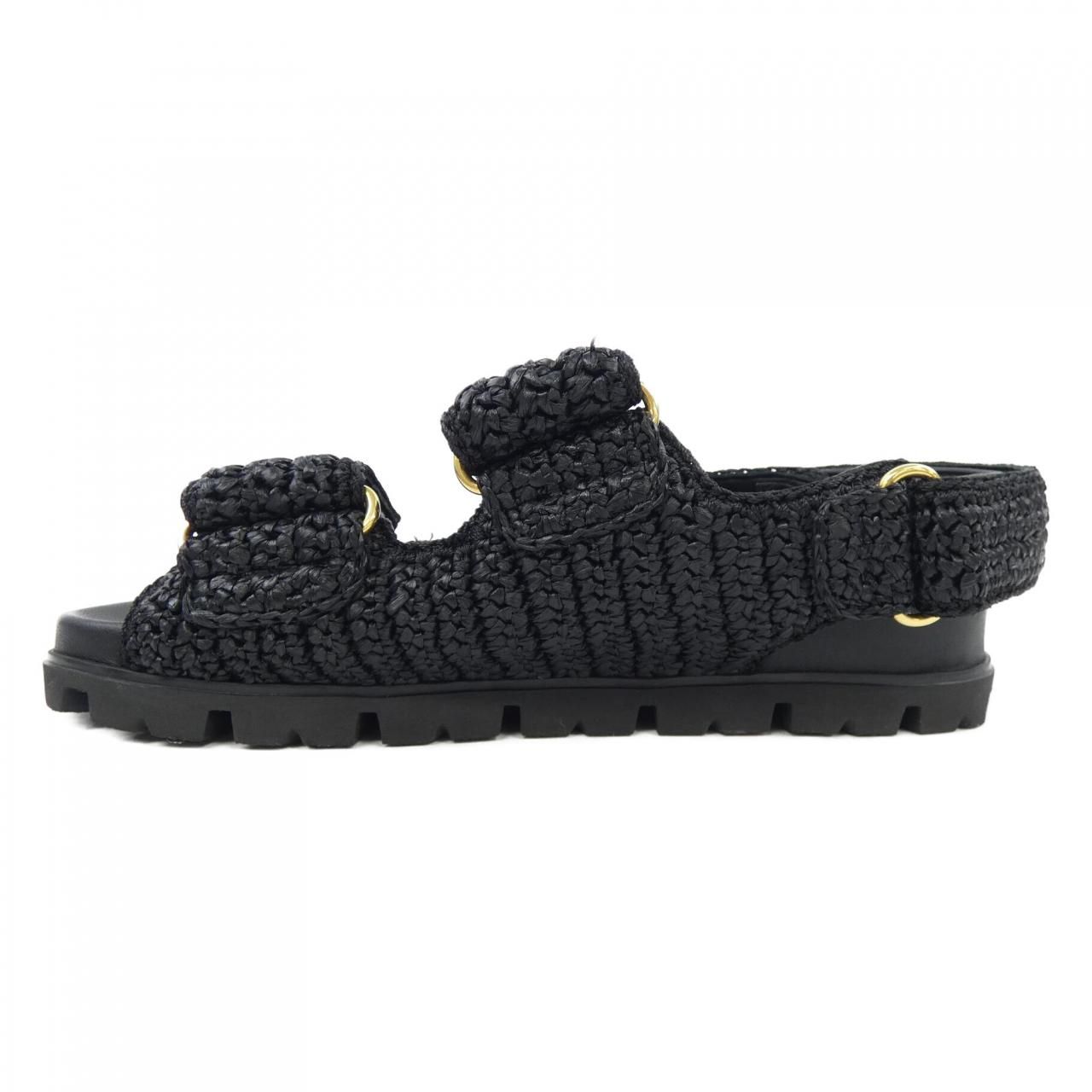 プラダ PRADA トライアングルロゴ クロシェ 1 X 440 N サンダル