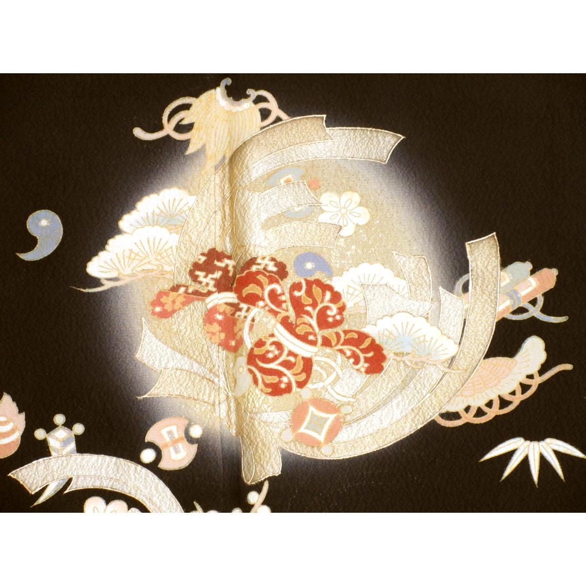 未使用品】黒留袖 友禅金彩加工 ボカシ染 - メルカリ 未使用品】黒留袖 友禅金彩加工 ボカシ染 - メルカリ
