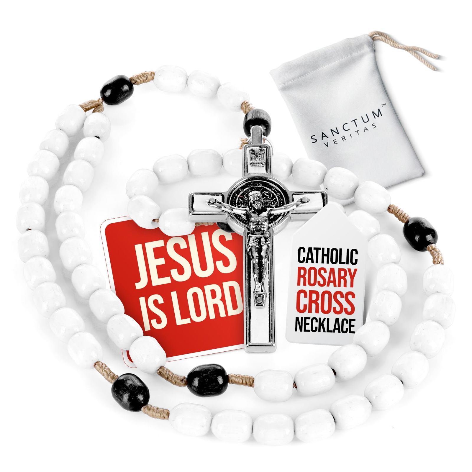 ローマ教皇レオXIV使徒の祝福とイタリアのロザリオ – 大きなビーズ