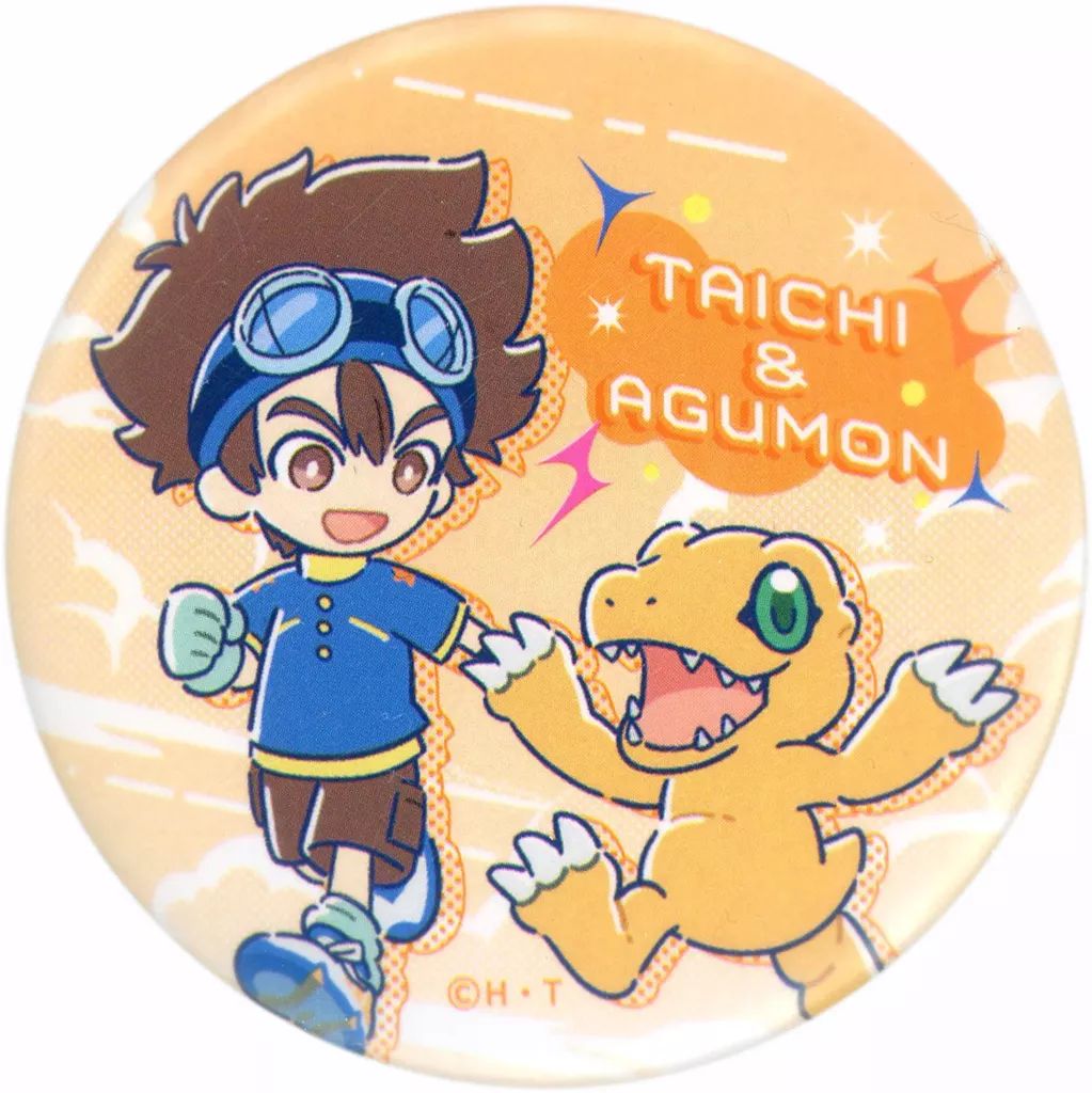 中古】バッジ・ピンズ 八神太一＆アグモン 「デジモンアドベンチャー