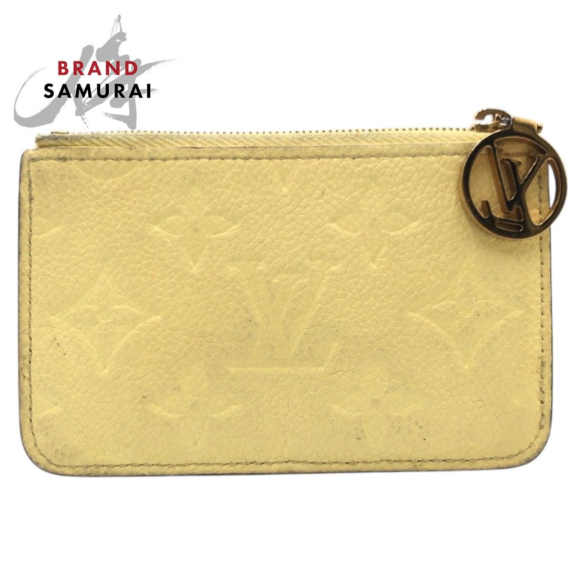 LOUIS VUITTON ルイヴィトン モノグラム ポルト カルト ロミー ジョーヌ イエロー レザー M 82044 コインケース 小銭入れ レディース 506603