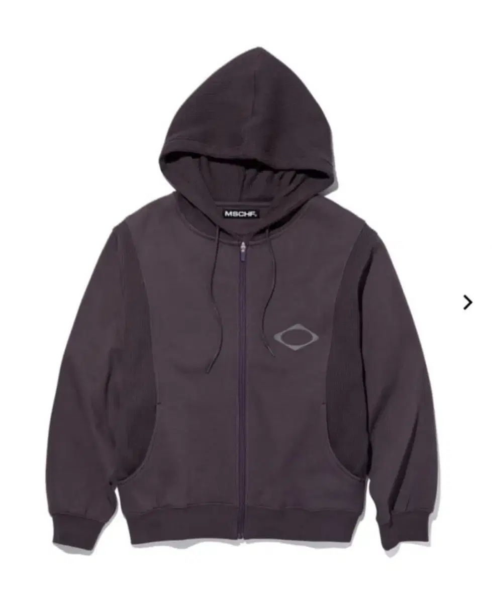 ミスチーフ 起毛 ワッフル フードジップアップ mschf