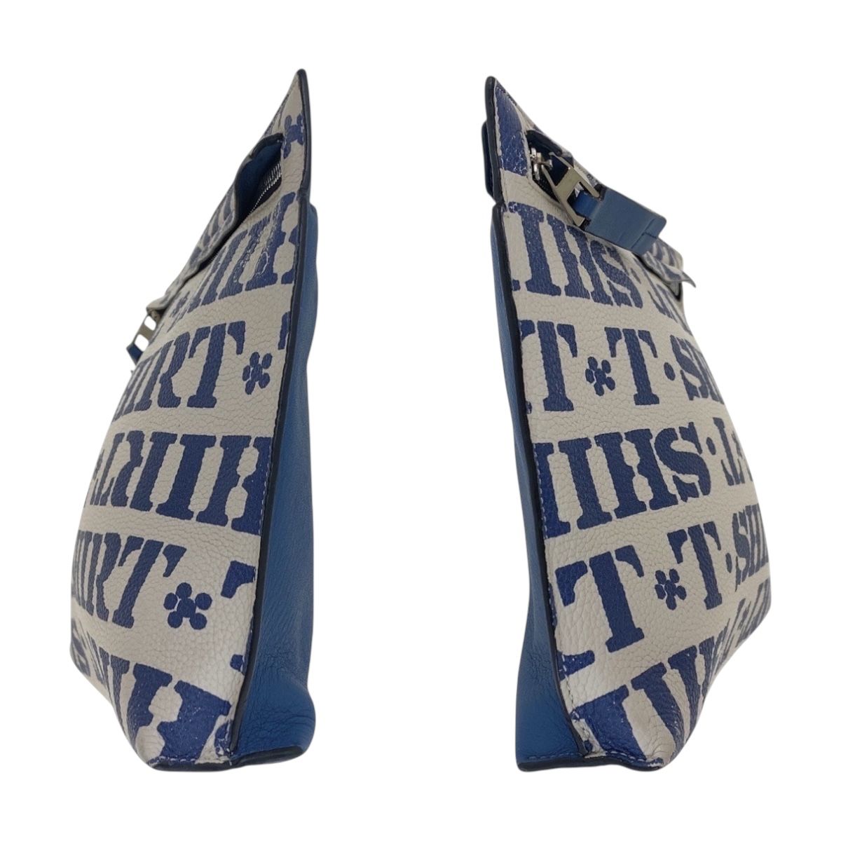 Tポーチ ブルー