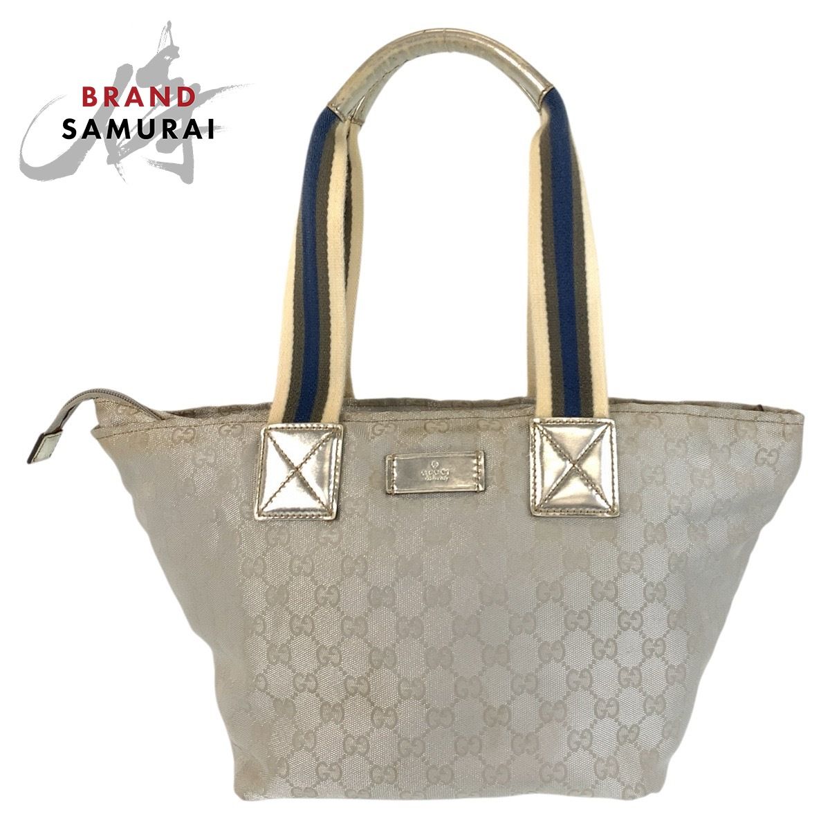 GUCCI グッチ シェリーライン シルバー GGキャンバス 131230 トート