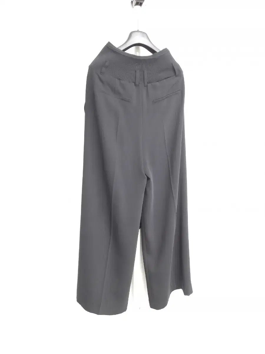  システム 春夏 シフォン ハイウエスト ピンタック ワイド 丸のままフィットパンツ 55 スラックス パンツ