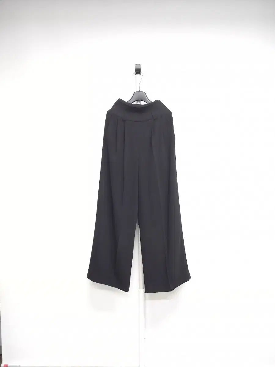 システム 春夏 シフォン ハイウエスト ピンタック ワイド 丸のままフィットパンツ 55