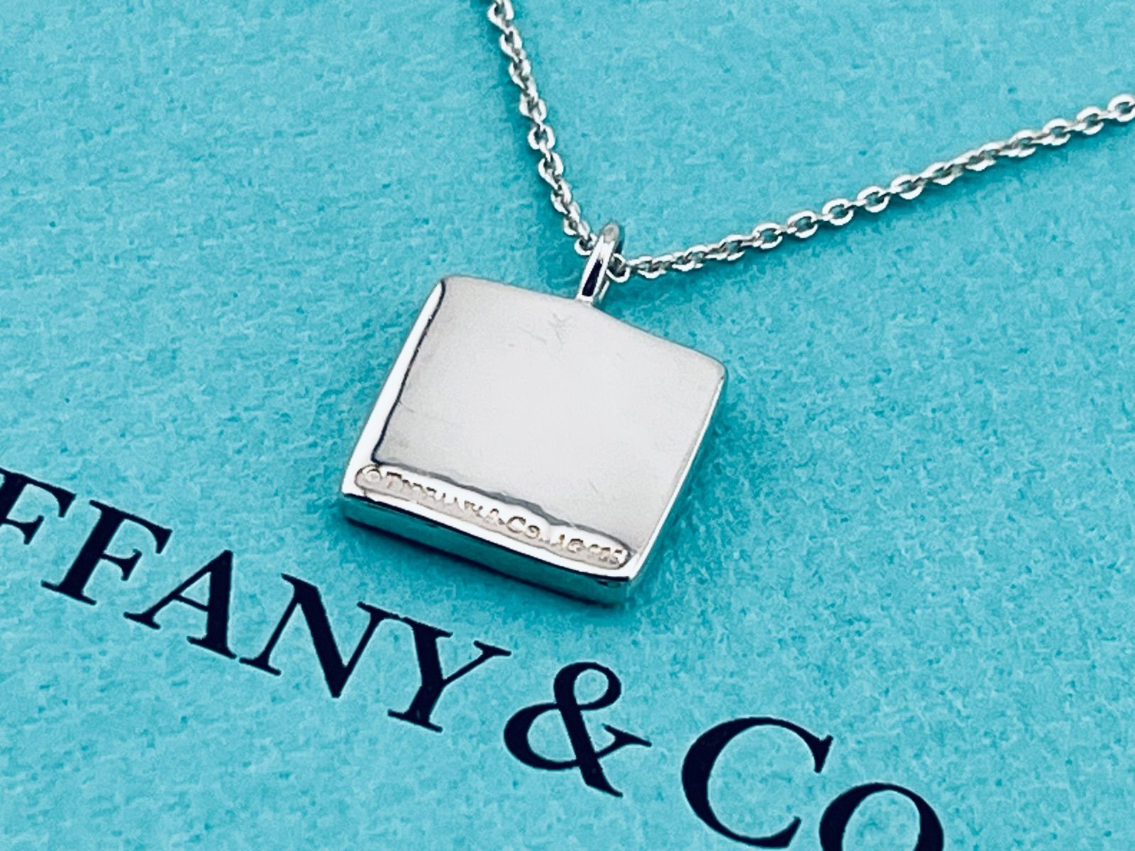 Tiffany&Co.　極美品　ノーツ　NY スクエア　ネックレス 最終値下げ ティファニー(TIFFANY＆CO)ティファニー ノーツ スクエア ネックレス