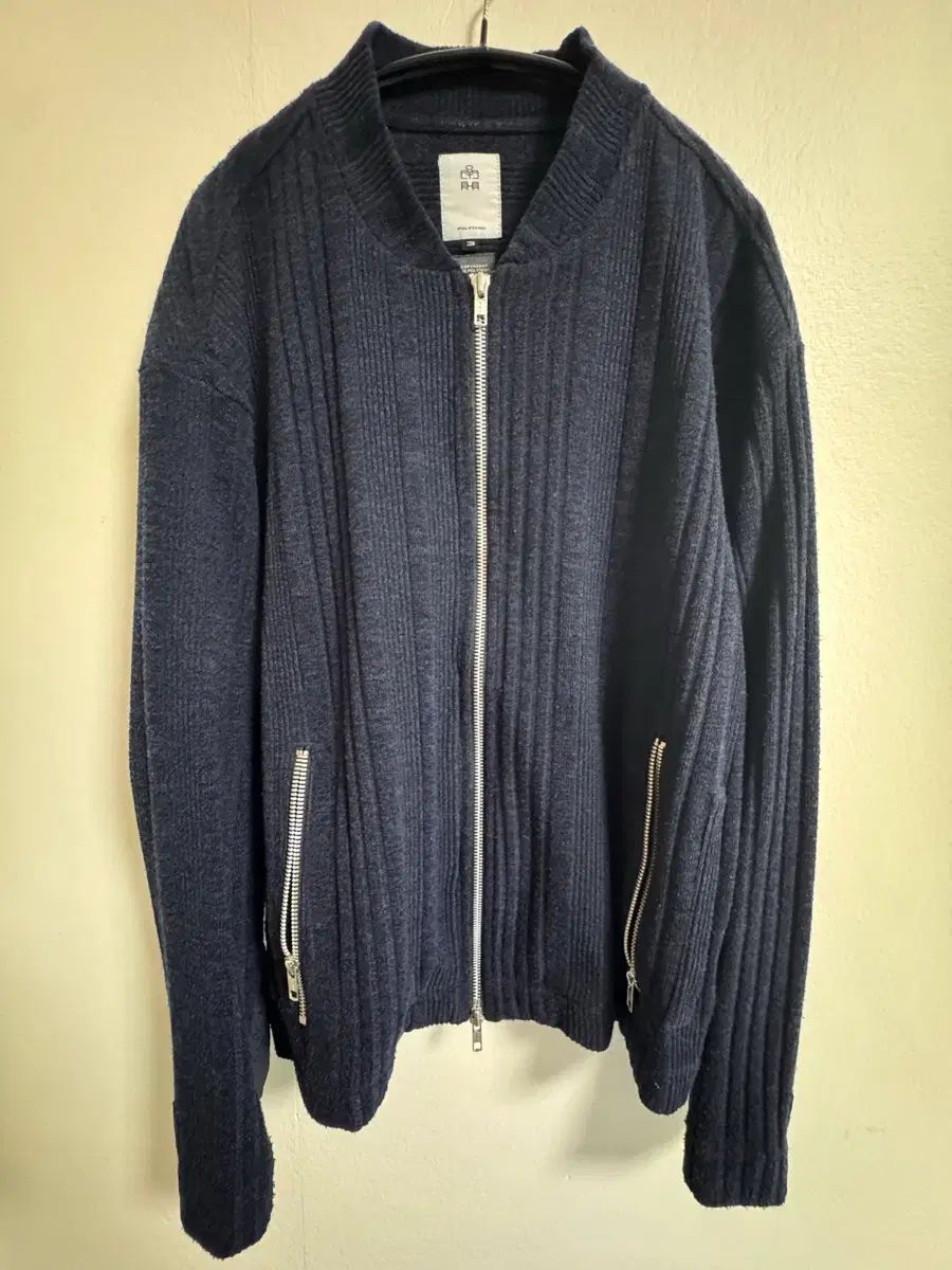 ポリテル ジップブルゾン ネイビー 3