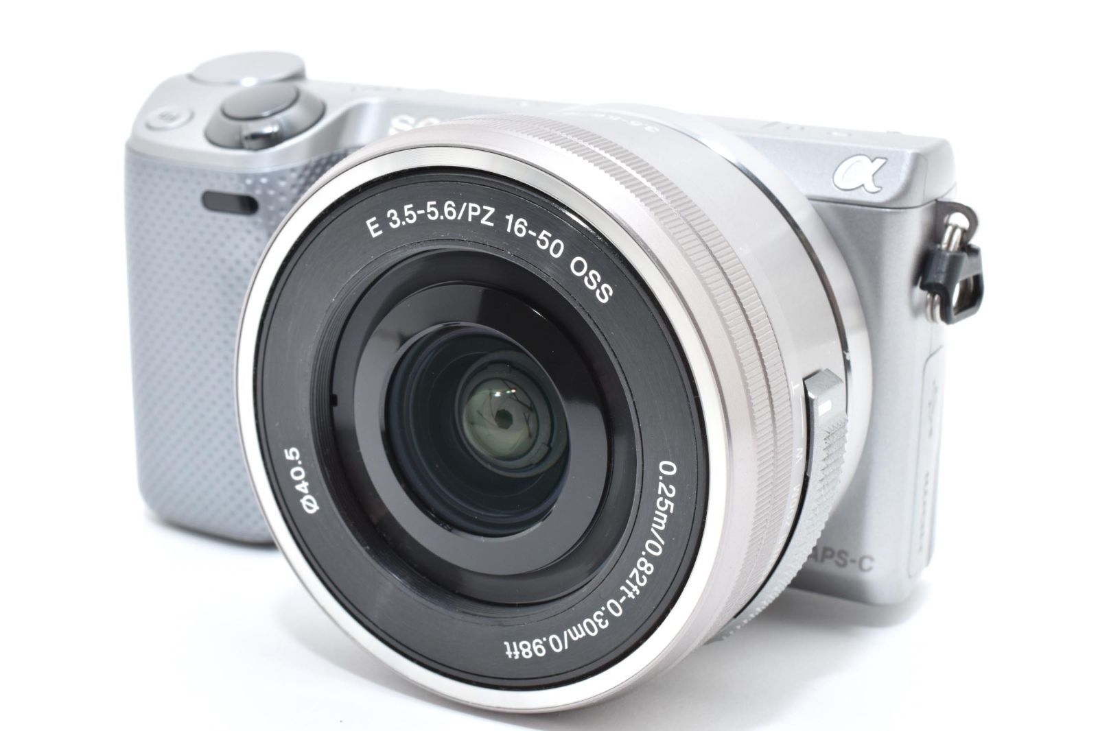 上 SONY ソニー NEX 5 T シルバー 16 50 mm レンズセット ミラーレス