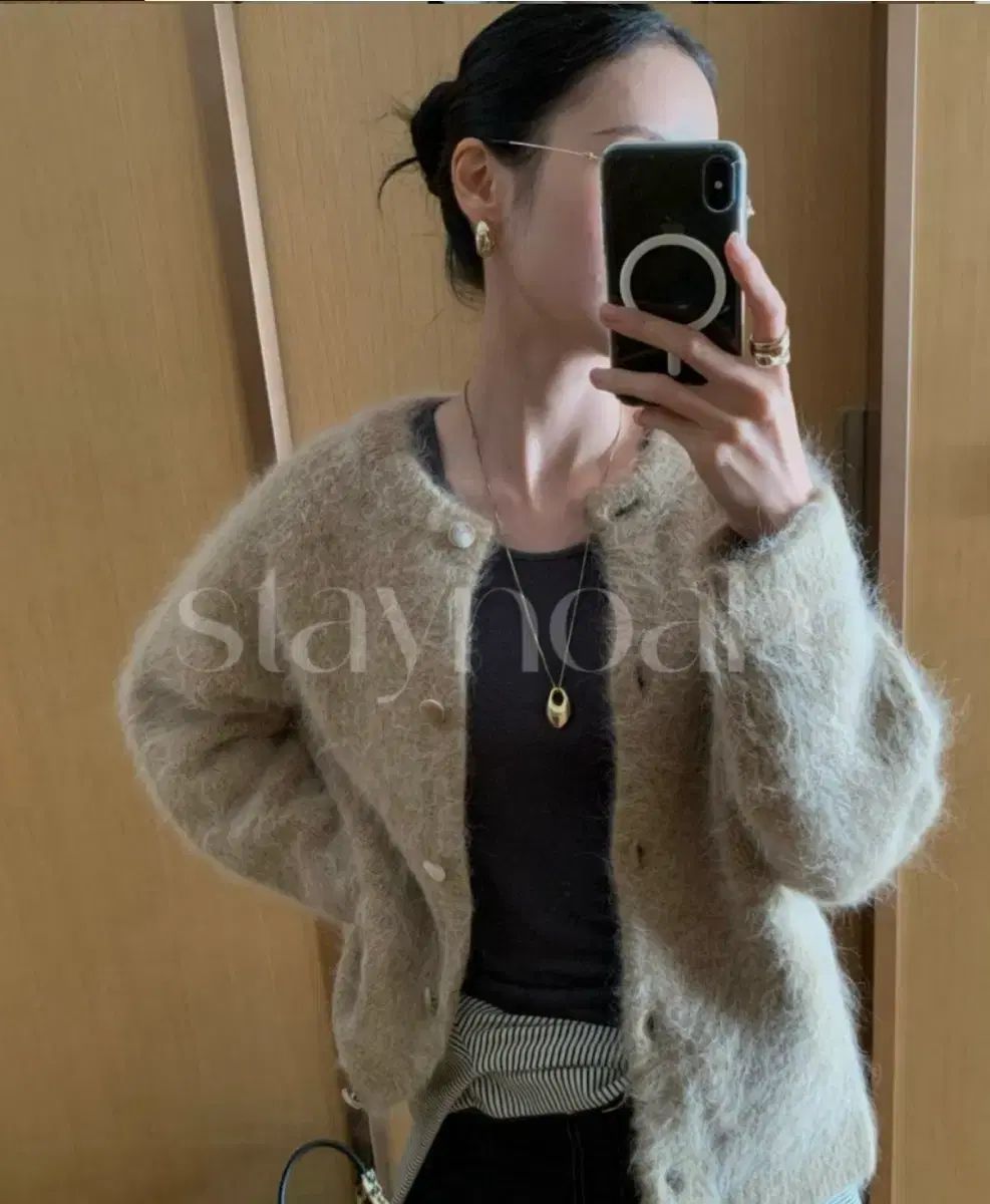  アルパカ ニット カーディガン スムージー ハーフ 長袖 カーディガン ボレロ アンサンブル