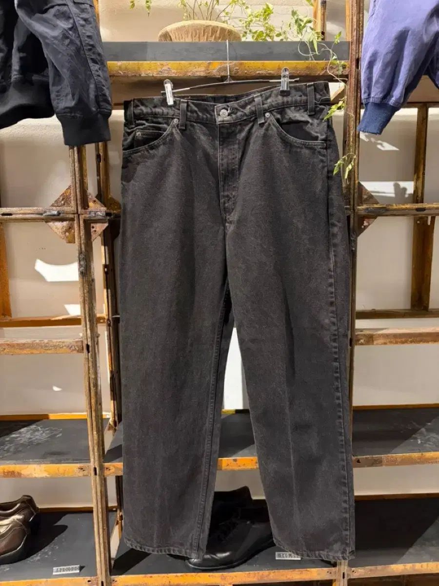 90s】Levi's 550 ブラックデニム 36/30 オレンジタブ Levi's 550