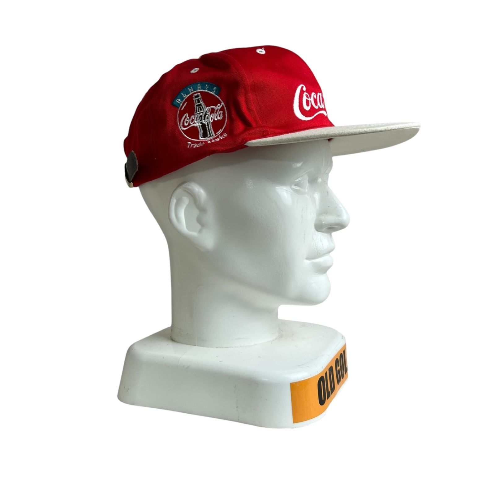 キャップ 帽子 1993年製 Coca-Cola コカコーラ ビンテージキャップ ツートン 企業物 刺繍ロゴ レッド 赤 ホワイト 白