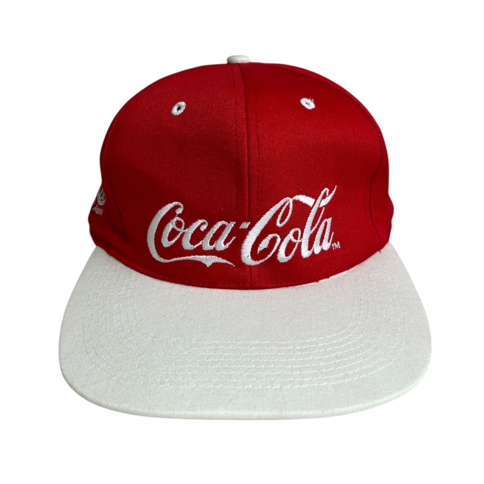 キャップ 帽子 1993年製 Coca Cola コカコーラ ビンテージキャップ ツートン 企業物 刺繍ロゴ レッド 赤 ホワイト 白