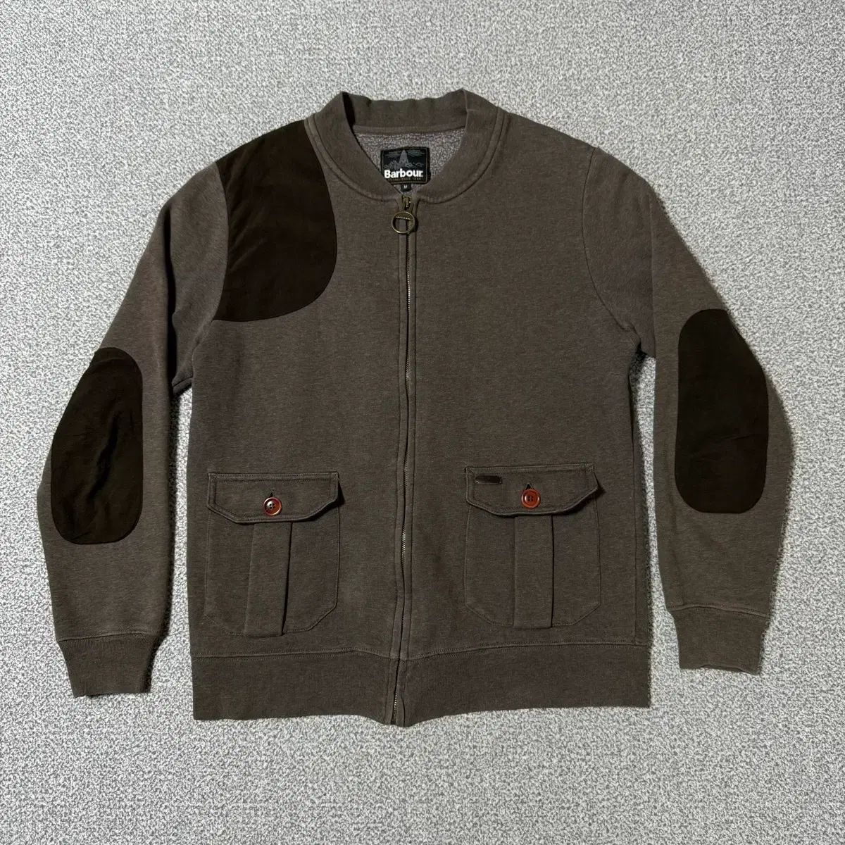 バブアー 起毛 ジップアップ メンズ M