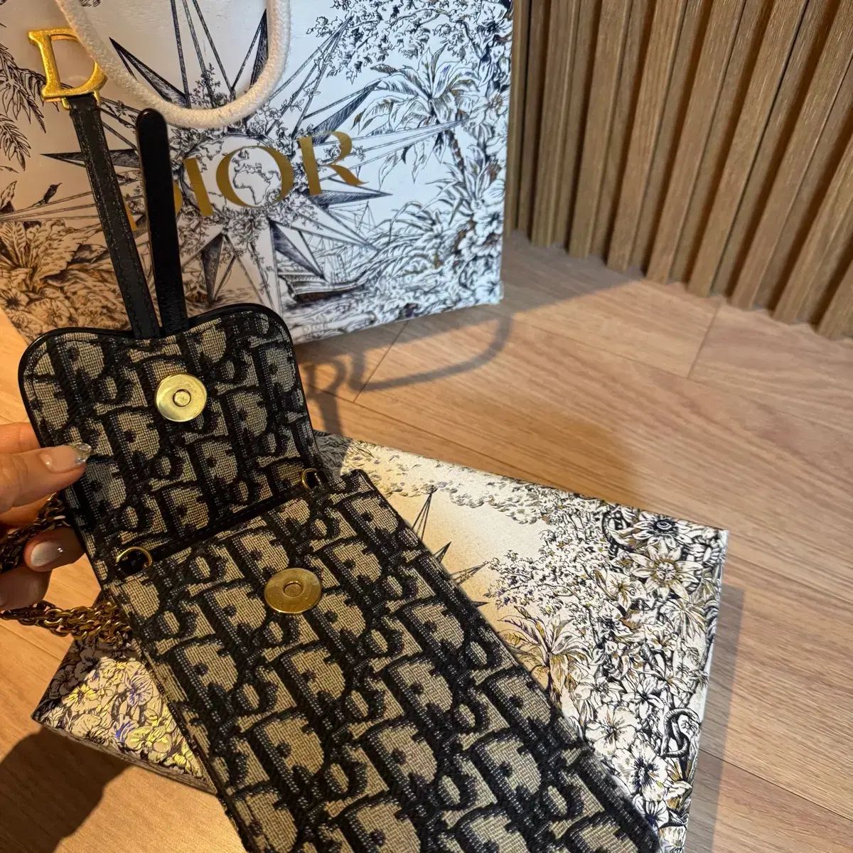  ディオール オブリーク ホルダーバッグ クラッチバッグ バッグ