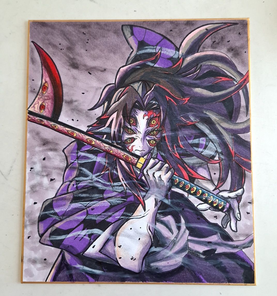 手描きイラストオリジナルコラボレーション似顔絵 オーダー】中色紙 手描きイラスト｜似顔絵・キャラクター風 - メルカリ