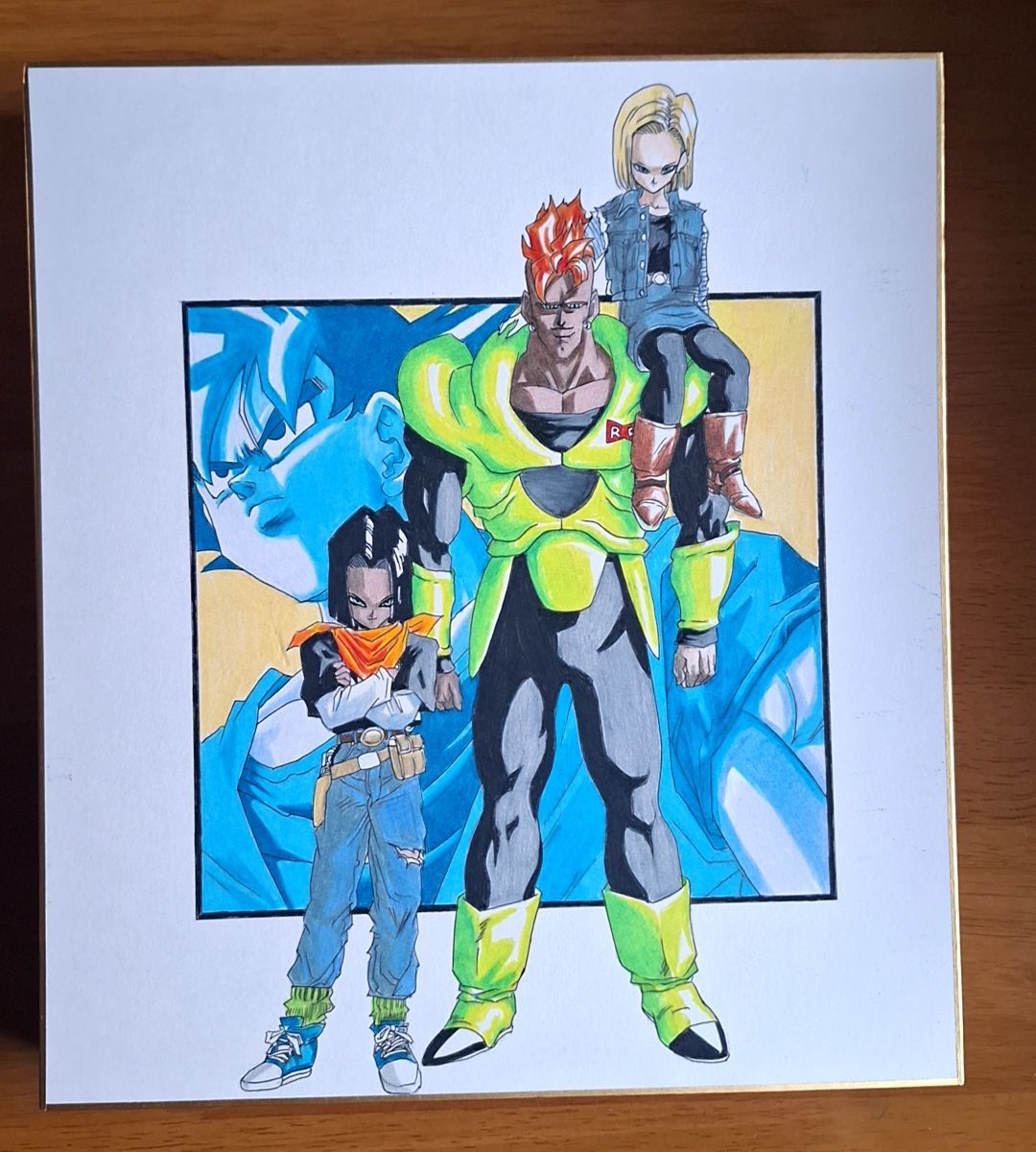 オーダー】中色紙 手描きイラスト｜似顔絵・キャラクター風 - メルカリ