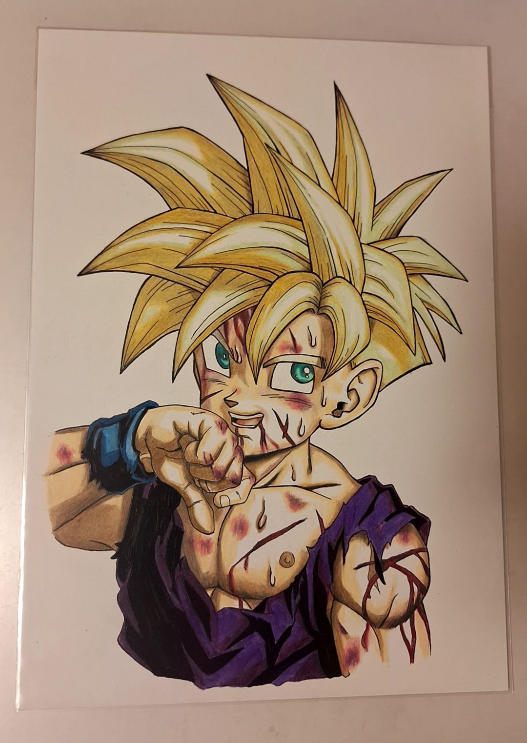 オーダー】中色紙 手描きイラスト｜似顔絵・キャラクター風 - メルカリ