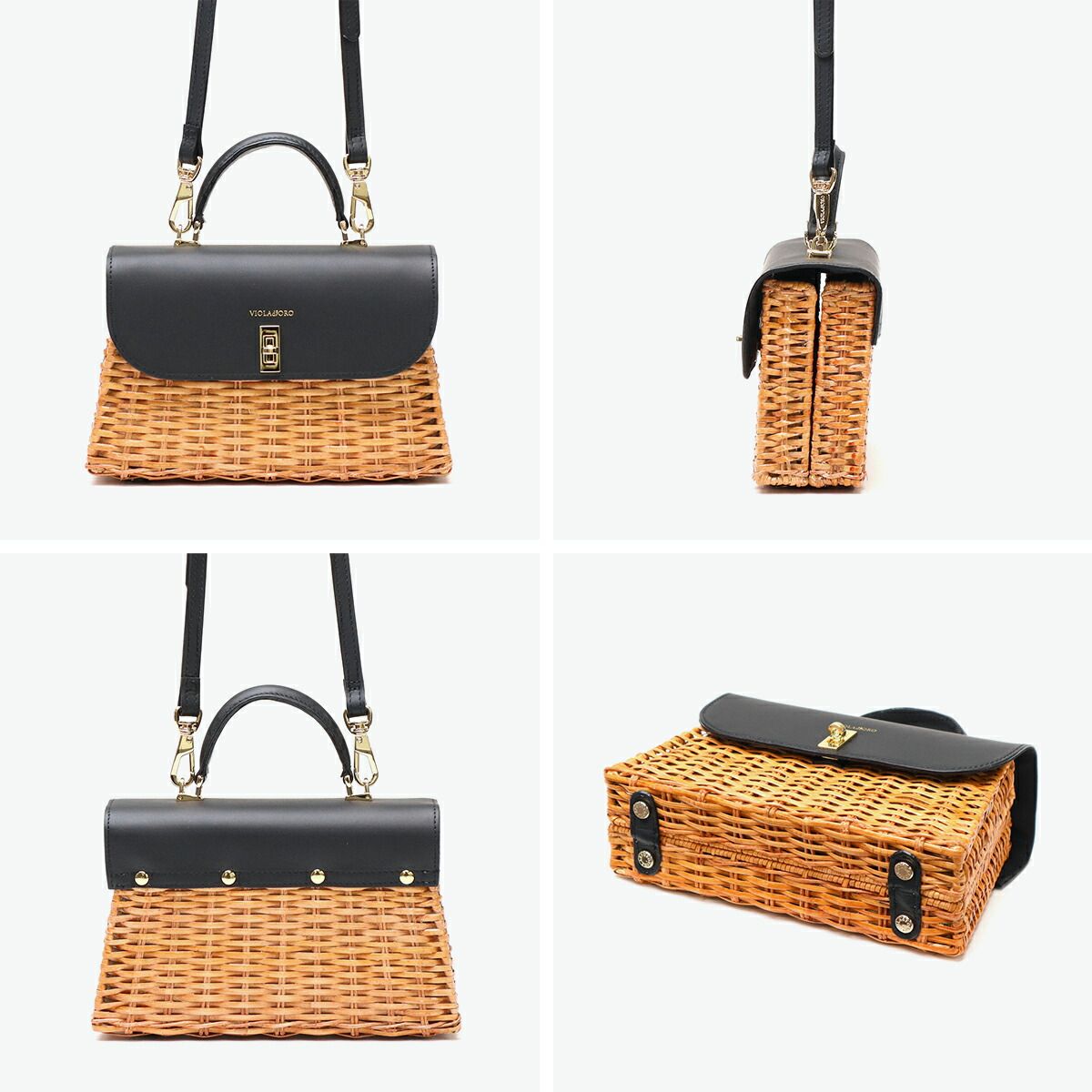 正規品】 ヴィオラドーロ ハンドバッグ レディース 持ち手 VIOLAd'ORO