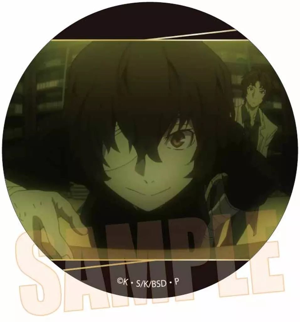 中古】バッジ・ビンズ A.太宰治(黒の時代) メモリーズ缶バッジ 「文豪