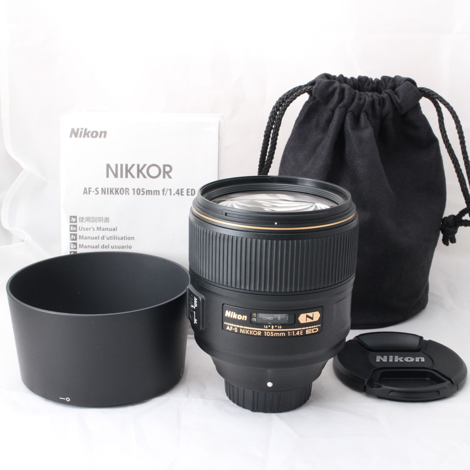 Nikon ニコン 単焦点レンズ AF-S NIKKOR 105 mm f 1.4 E ED フルサイズ対応 Fマウント 4455