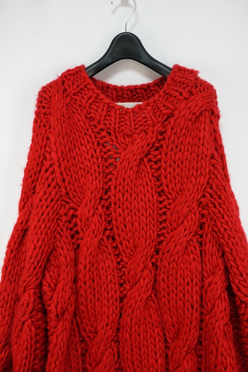 THE TOE ザ トゥー Bromley handmade knit ケーブルニット ハンドメイド ナイト セーター サイズ -063-9