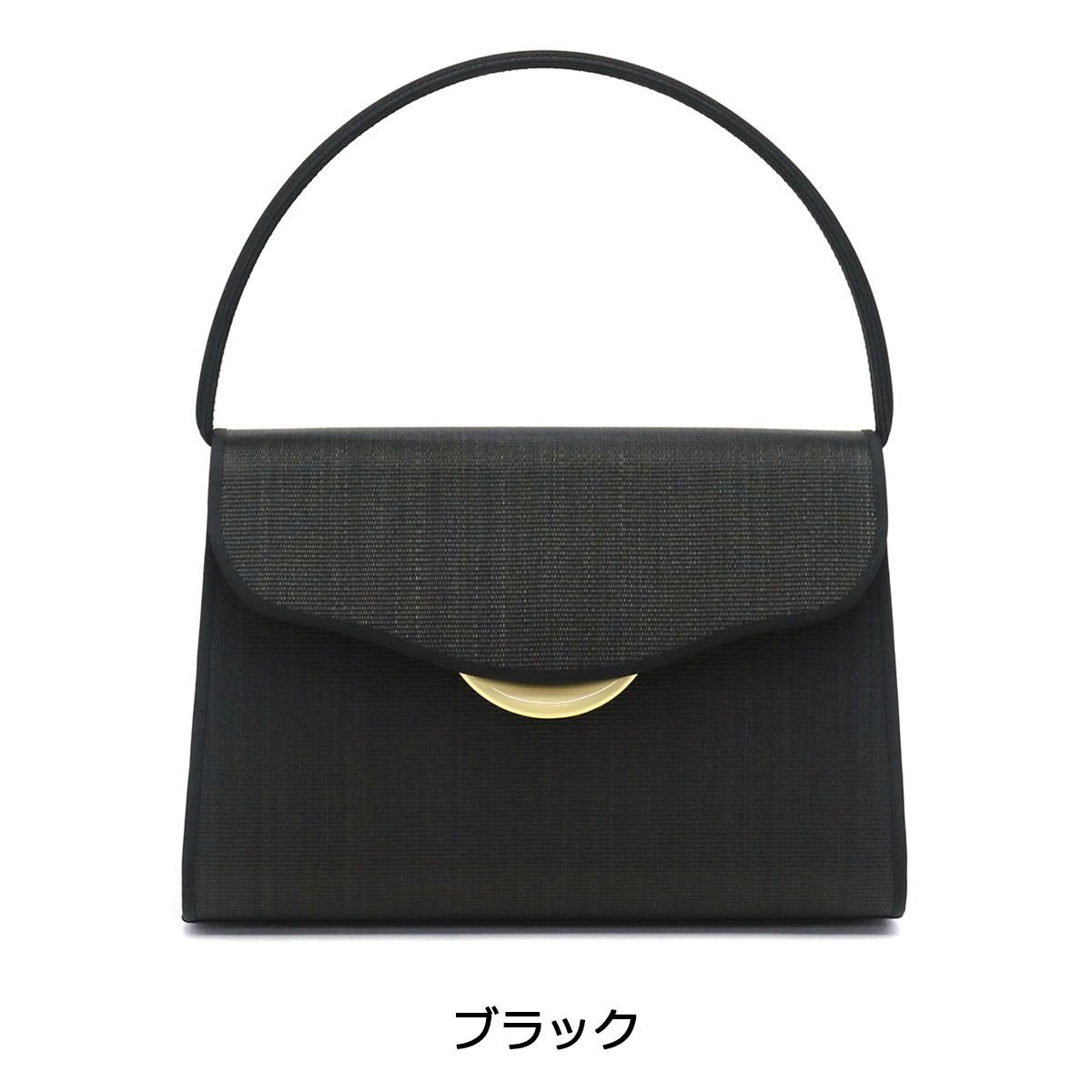 岩佐 フォーマルバッグ IWASA イワサ ホースヘア 慶弔兼用ゴールド金具付き 台形タイプ ブラックフォーマル 冠婚葬祭 8494 ブラック