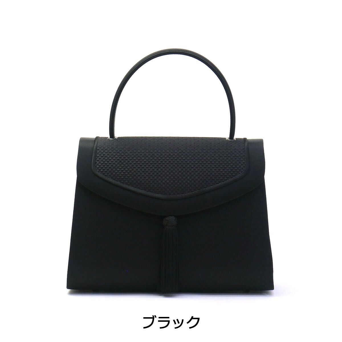 岩佐 フォーマルバッグ IWASA イワサ 博多織フォーマルバッグタッセル付き ブラックフォーマル 冠婚葬祭 慶弔両用 トートバッグ レディース 8761 ブラック