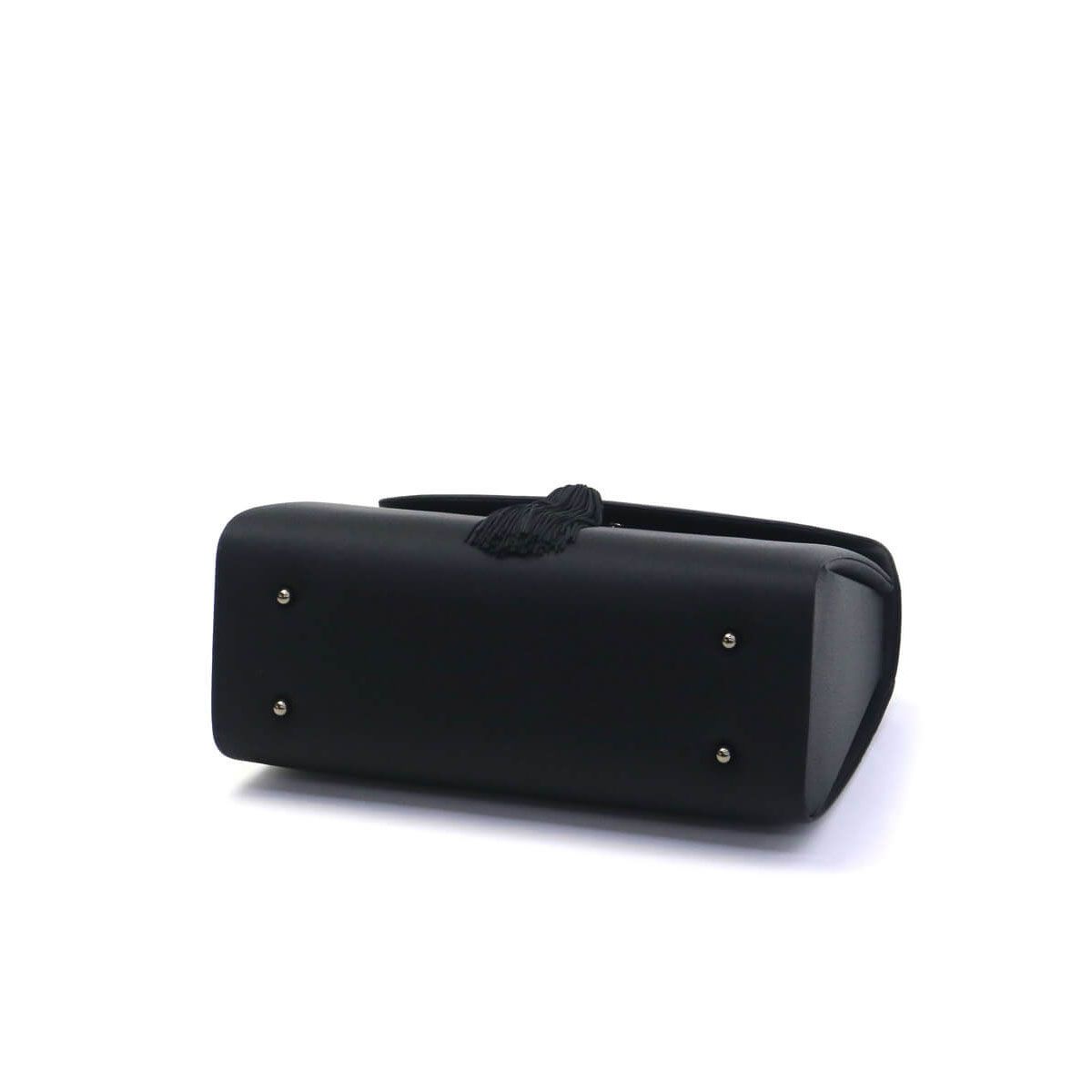  岩佐 フォーマルバッグ IWASA イワサ 博多織フォーマルバッグタッセル付き ブラックフォーマル 冠婚葬祭 慶弔両用 トートバッグ レディース 8761 ブラック ブラックフォーマルバッグ スーツ フォーマル